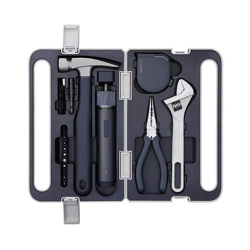 [NEW] Bộ dụng cụ sửa chữa đa năng Xiaomi HOTO QWTZK001 – Tùy chọn Tua vít điện/thường, 10 mũi vít thép S2, Búa kìm mỏ lết công thái học, Hộp đựng ABS cao cấp