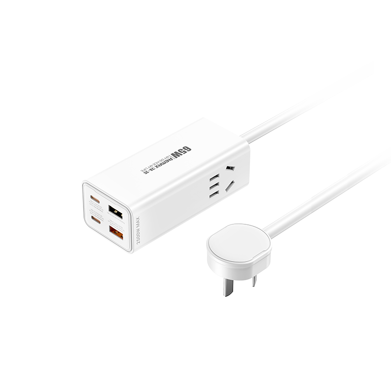 [NEW] Ổ cắm trạm sạc GaN Remax RP-U103 65W – Hệ thống nguồn 6 Trong 1, Chịu tải 2500W