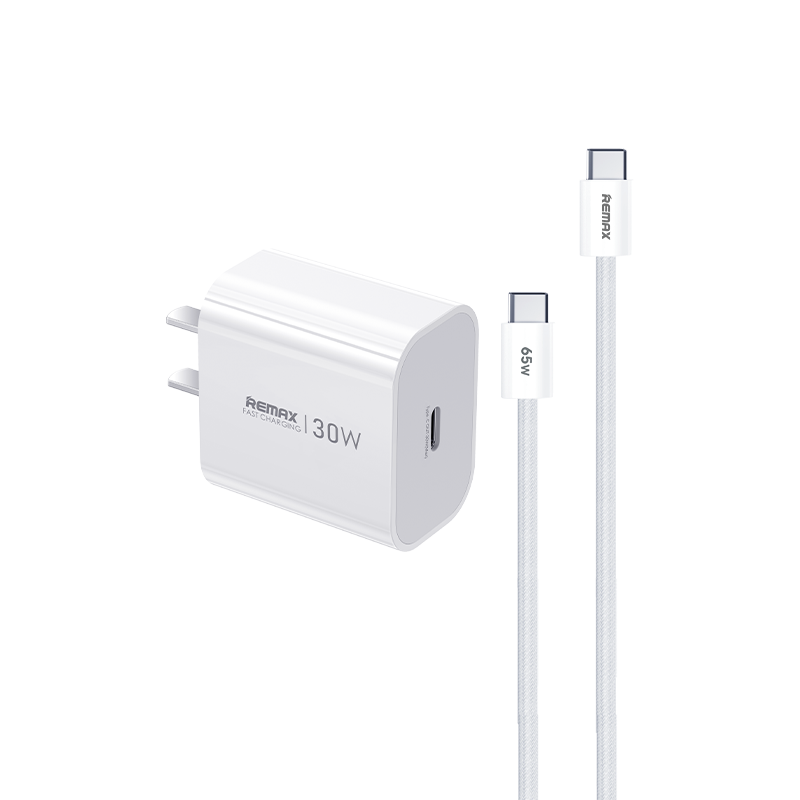 [NEW] Bộ sạc nhanh GaN Remax CA09 30W – Công nghệ Wisers thần tốc, Sạc mát kịch trần kèm cáp dù 65W