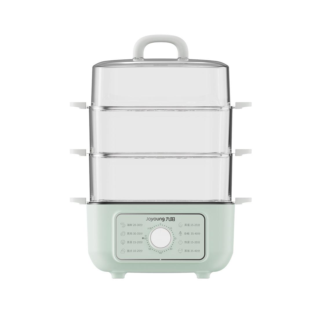 [NEW] Nồi hấp điện 3 tầng Joyoung ZD30-GE562 – Thiết kế toàn trong suốt, Cấu trúc 3 tầng dung tích lớn, Đa năng hấp luộc, Màu xanh lá