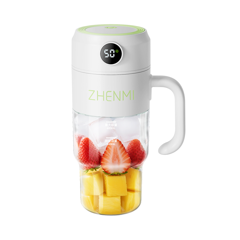 [NEW] Máy xay sinh tố cầm tay Zhenmi ZMGZ-J15 – Dung tích 1000ml, Cụm 12 lưỡi dao cơ bắp, Pin sạc di động, Nắp uống trực tiếp
