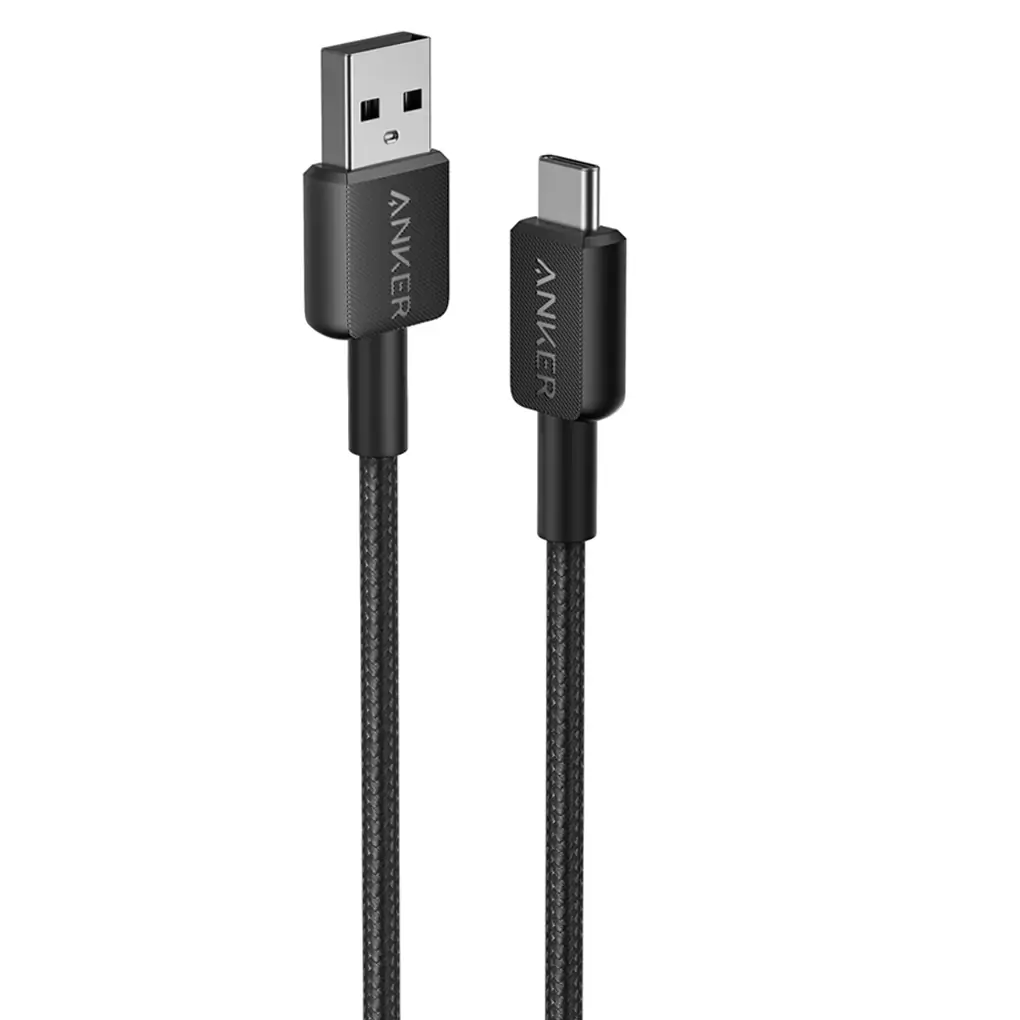 [NEW] Cáp Anker 322 USB-A to Type-C 0.9m A81H5 – Bọc dù Nylon đan kép, Sạc nhanh Android, Tinh gọn dã chiến