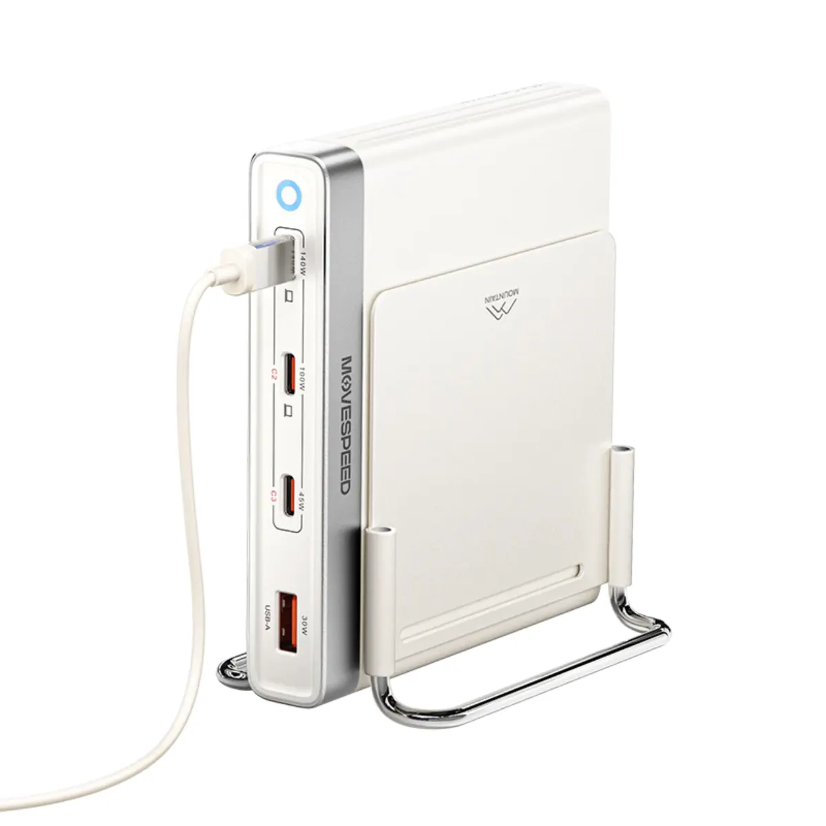 [NEW] Trạm sạc để bàn Movespeed MSA05 165W – Công nghệ Super GaN, 4 Cổng sạc nhanh PD 3.1, Bảo vệ đa tầng an toàn