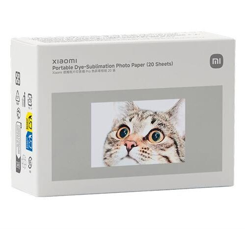 [NEW] Giấy in ảnh Xiaomi Dye-Sublimation Photo Paper BHR082NGL – Hộp 40 tờ kèm Ruy băng mực, Kích thước 3 inch, Công nghệ in nhiệt tự cán màng