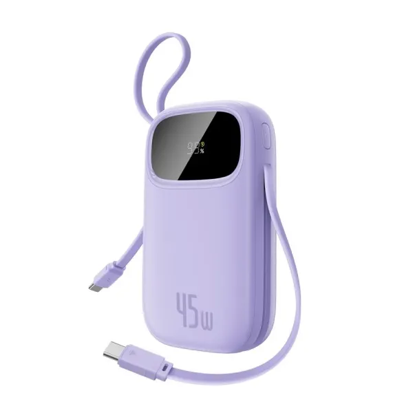 [NEW] Pin sạc dự phòng Baseus Qpow 3 10000mAh 45W FC31 – Cáp đôi Type-C tiện lợi, Sạc nhanh PD 45W, Màn hình hiển thị LED
