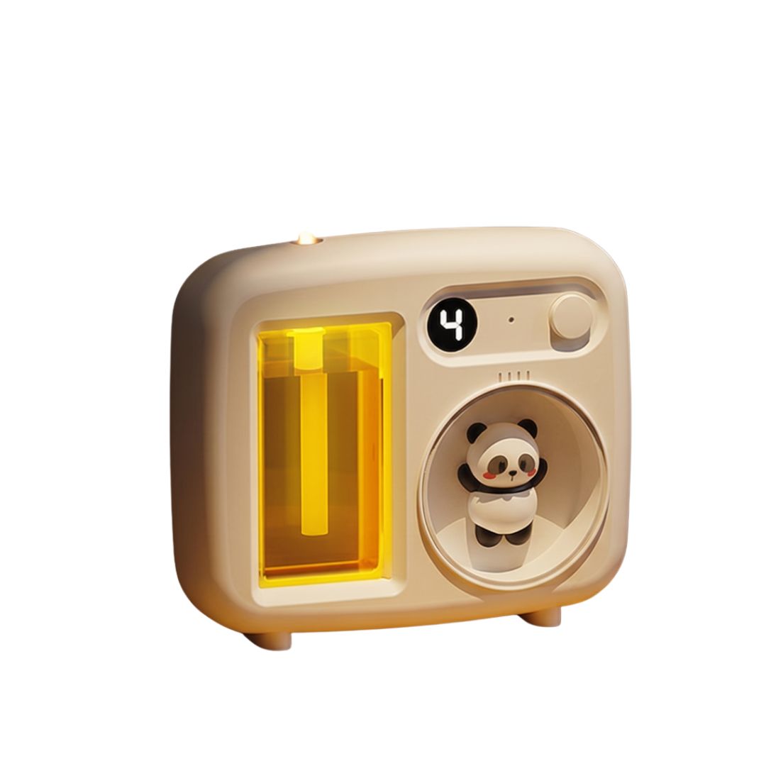Máy Khuếch Tán Tinh Dầu J1 Home Phun Sương Nano Đèn Ngủ Gấu Trúc Pin 400mAh Đỉnh