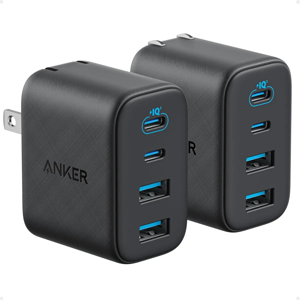 [NEW] Củ sạc Anker 50W A121E – Công nghệ 4 cổng 2A2C, Sạc nhanh đa thiết bị, Nhỏ gọn chân gập tiện lợi