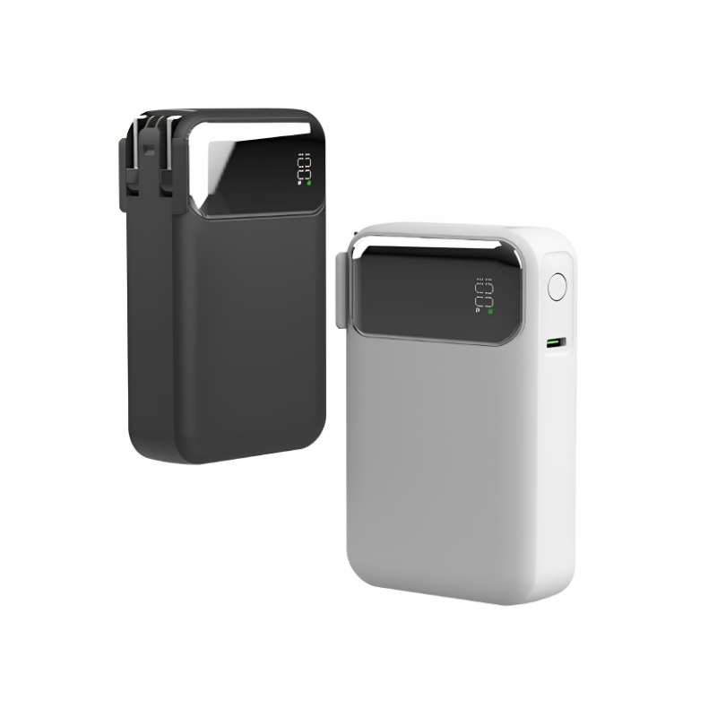 [NEW] Combo Bộ KIT Vỏ Sạc Dự Phòng H5 Tích Hợp AC Cắm Tường - Bản Bản Có Sẵn Cáp Đôi 2 Vạn mAh