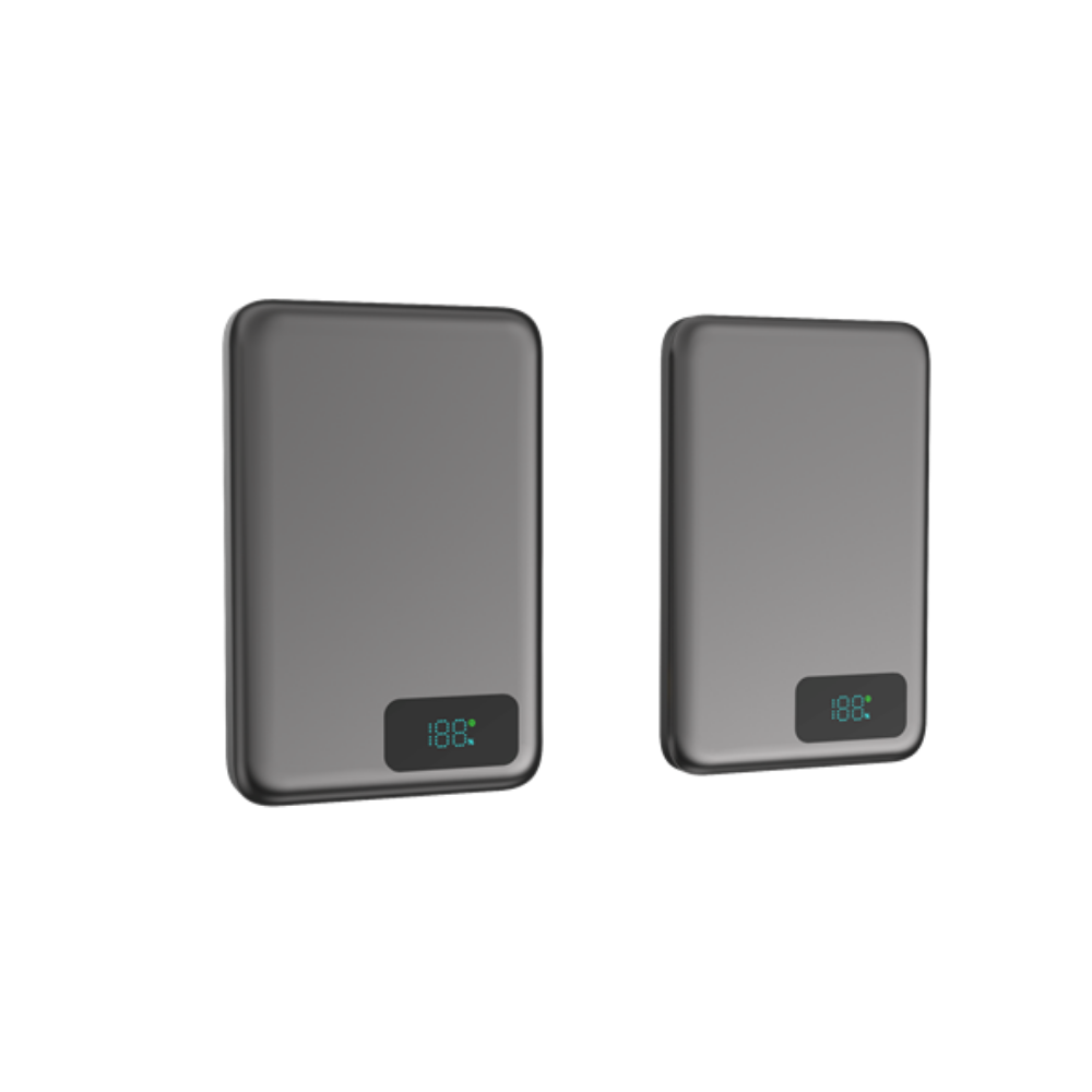 [NEW] Bộ KIT Vỏ Sạc Dự Phòng H19 Không Dây - Bản Viền Nhôm MagSafe 15W Màn LED Chọn 5K/10K